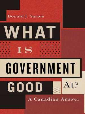 cover image of What Is Government Good At?